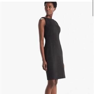 MM Lafleur Lydia charcoal gray sleeveless twist strap sheath dress size 0 Petite